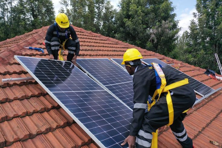 Installation de panneaux solaires